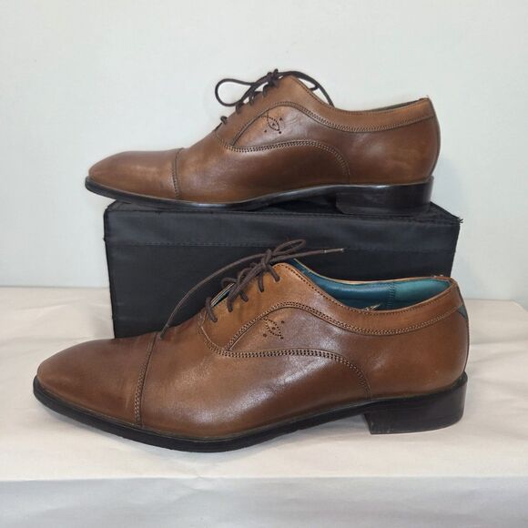 Ted Baker FUAMIN Cap Toe Brown Leather Oxford Shoe Size: 9.5US, 42.5EU, 8.5UK main image 9